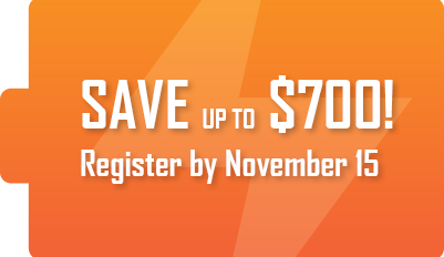 Register Early for Maximum Savings